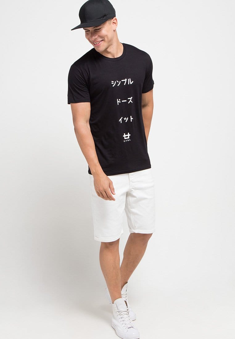 Third Day MTC81A sdi katakana logo blk T-shirt Hitam