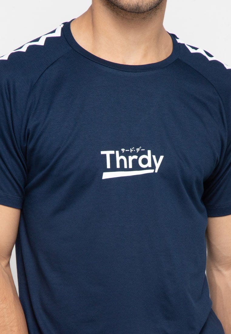 Third Day MTF58 thrdy zigzag navy kaos pria