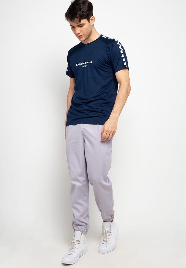 Third Day MTF60 sdi katakana zigzag navy kaos pria