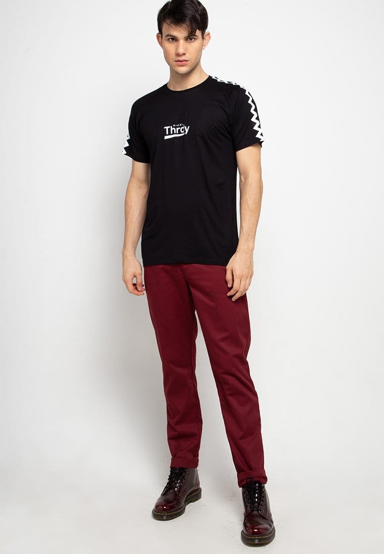 Third Day MTF63 thrdy zigzag hitam kaos pria