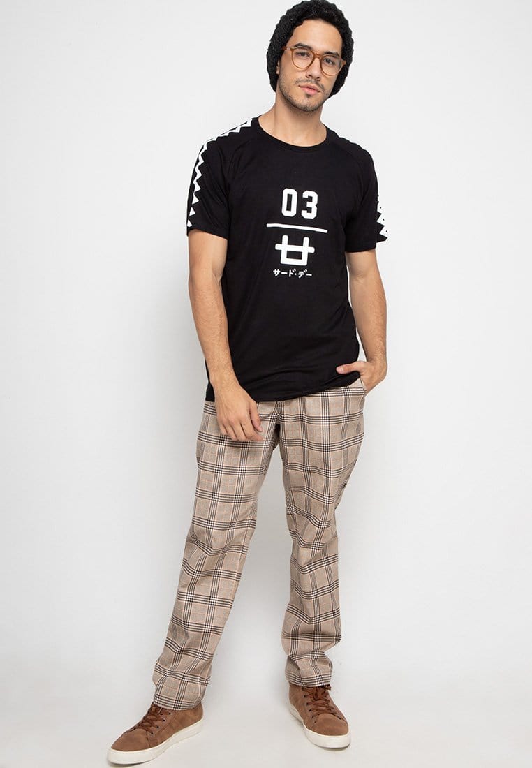 Third Day MTF67 logo 03 zigzag hitam kaos pria