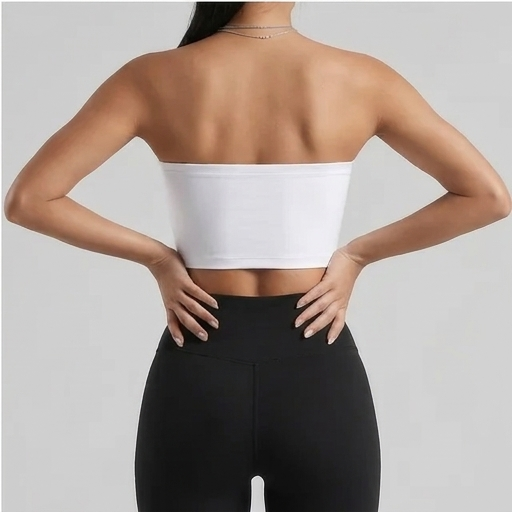 THIRDDAY Kemben Tube Top Gym pendek putih LTH51