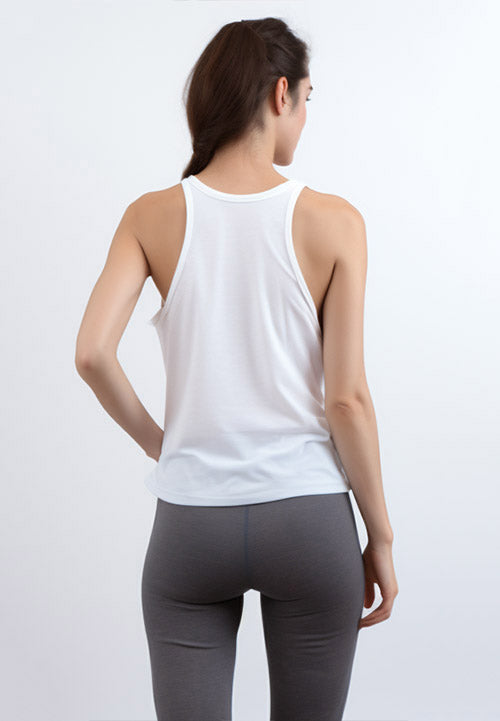 Td Active LS094 UAT Tanktop Yoga Namaste Putih