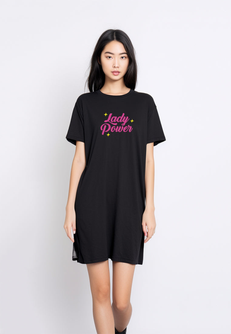 LTE95 long dress kaos korean style casual 