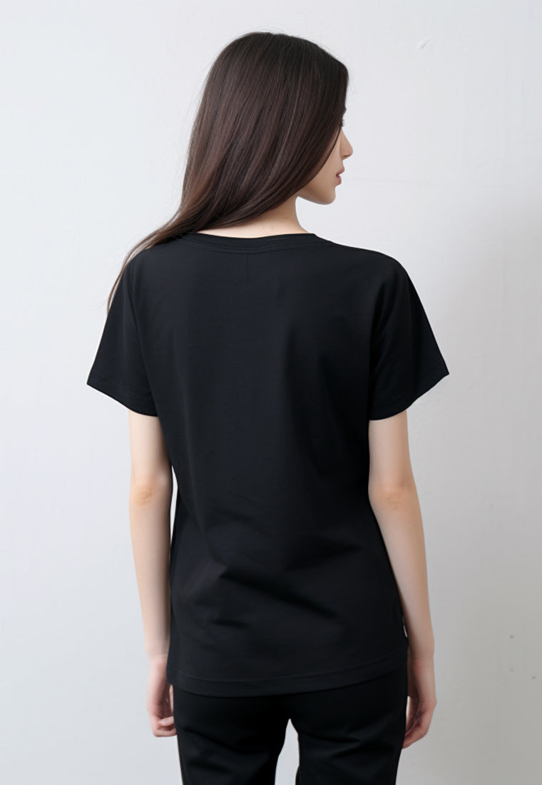 LTG06 Kaos Wanita Gambar Bunga Daisy Slim Fit Instacool 