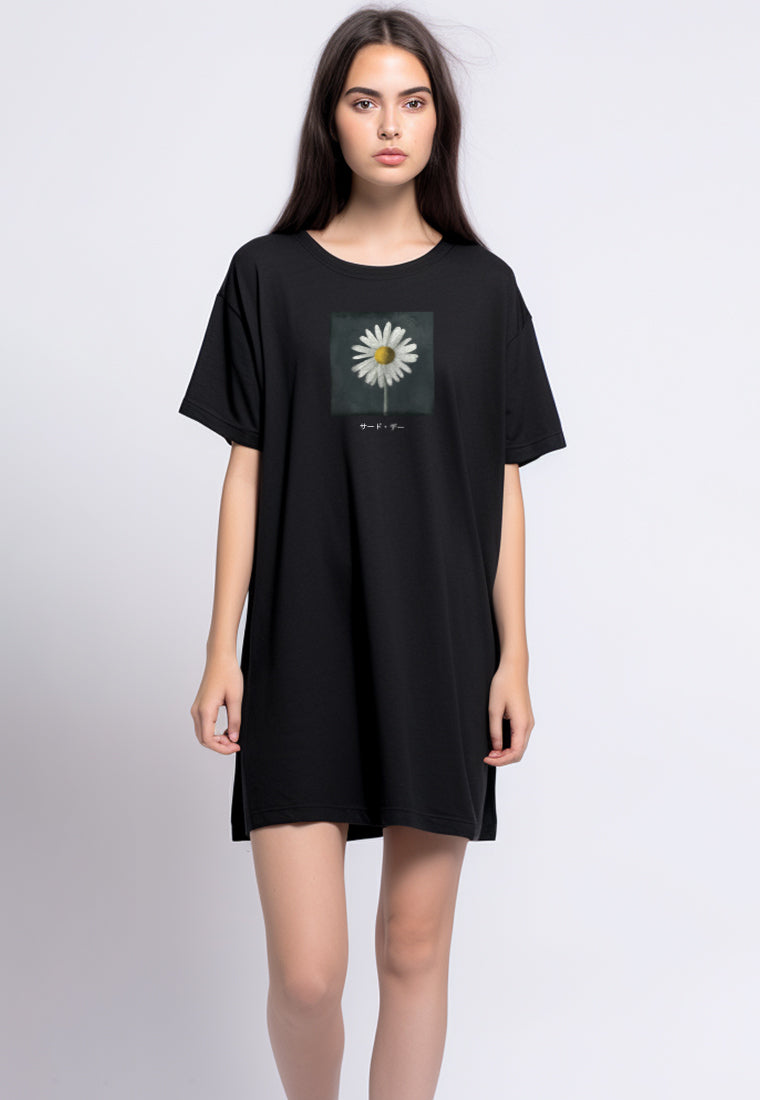 LTG09 Kaos Dress Oversize Wanita Adem instacool 