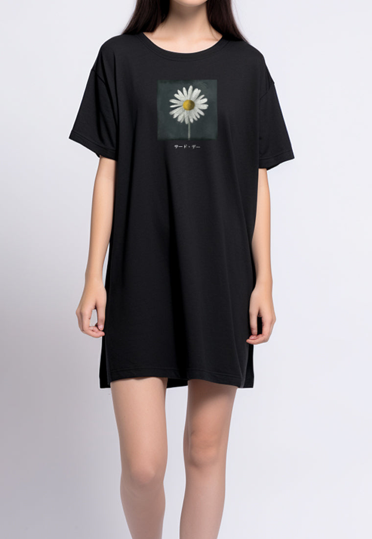 LTG09 Kaos Dress Oversize Wanita Adem instacool 