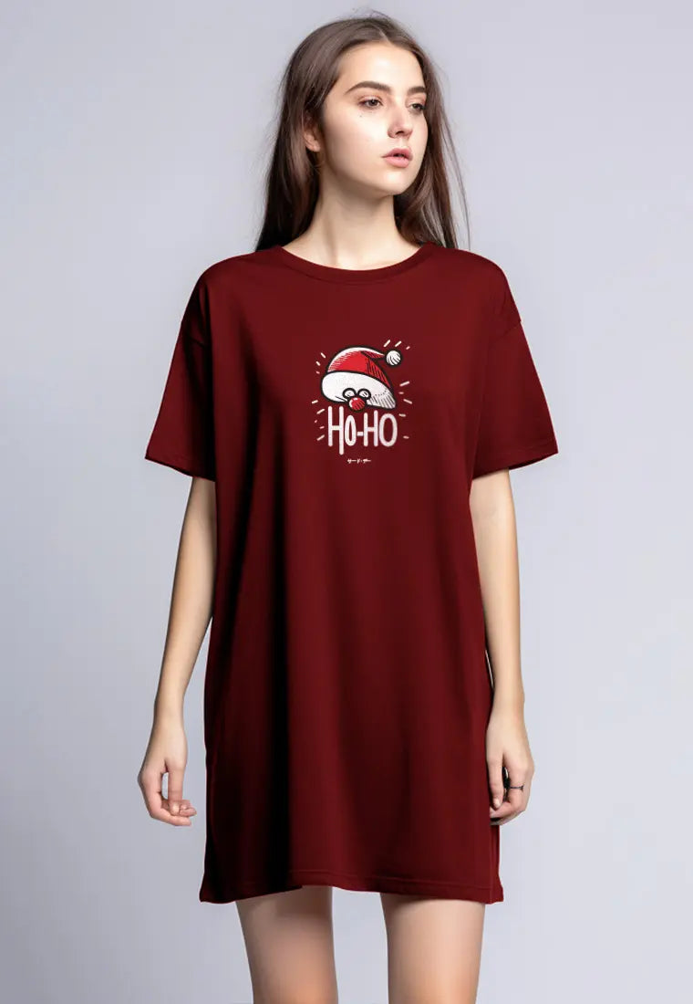 LTG61 kaos natal wanita ld dress instacool 