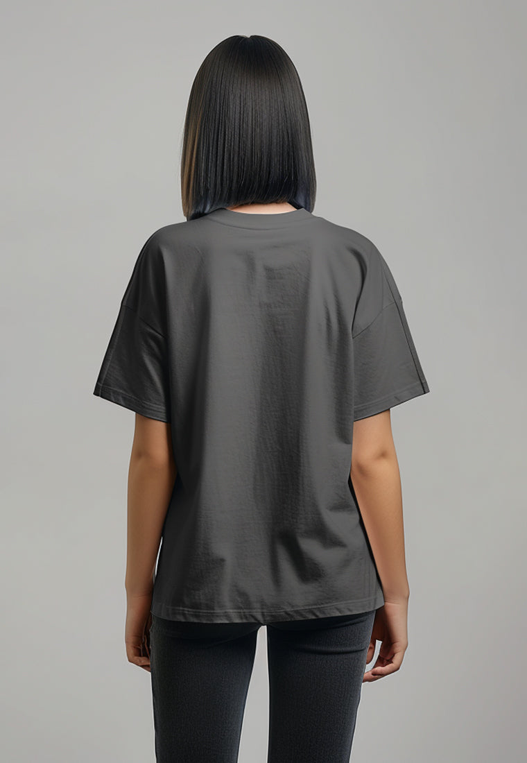 LTG96 Kaos Oversize Wanita Washing Effect 