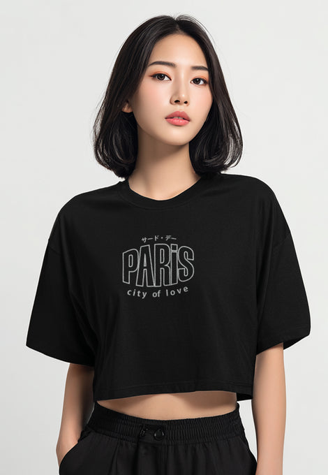 LTH12 Kaos Crop Top Oversize OLC 