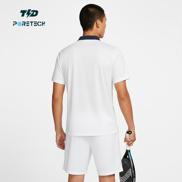 TDACTIVE Kaos Polo Padel Tenis dry fit PORETECH ringan cepat kering 