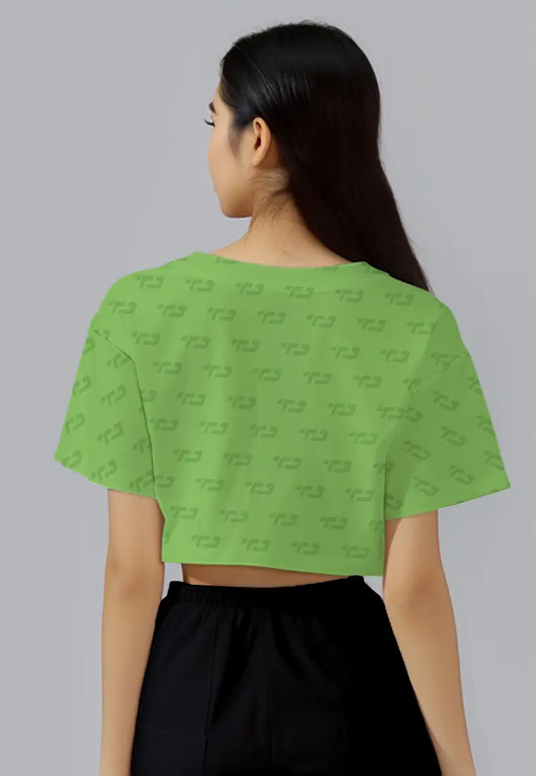 LSC77 crop top tees olahraga casual fit to xl 