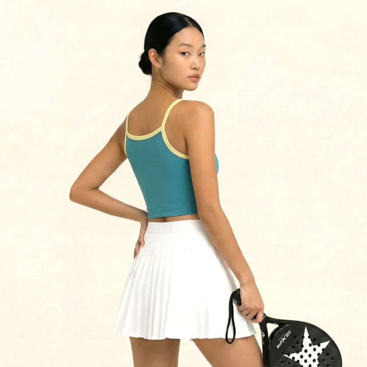 TDACTIVE Padel Outfit Wanita Camisole Tank Drifit "two color" turquoise LSF57