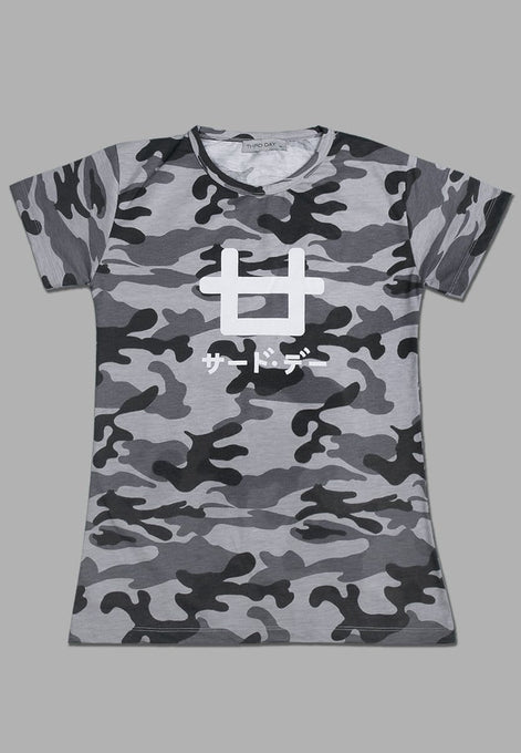 Third Day LT818Q s/s Lds Camo Logo blk-grey
