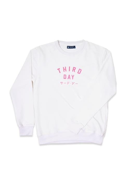 LMP006F Ladies Td simple sweater wh Putih