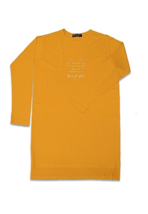 Third Day LTC28 mls logo outline kuning mustard kaos hijab lengan panjang