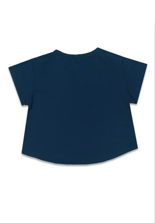 Third Day LTB27E crop blue line nv T-shirt Navy
