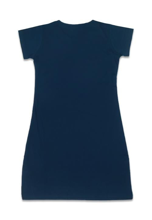 LTA05V Md Lds Stripe THDY cst nv Dress Navy