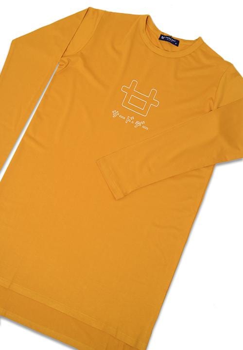 Third Day LTC28 mls logo outline kuning mustard kaos hijab lengan panjang