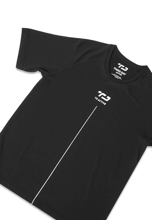 Td Active MS093 Raglan Hitam Kaos Olahraga Pria