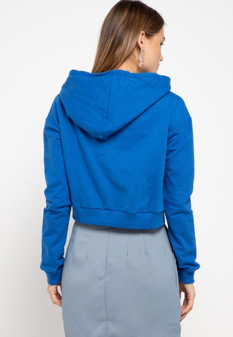 MP012 Pbch Crop Hoodie Thrdy Sign Square Blue Benhur