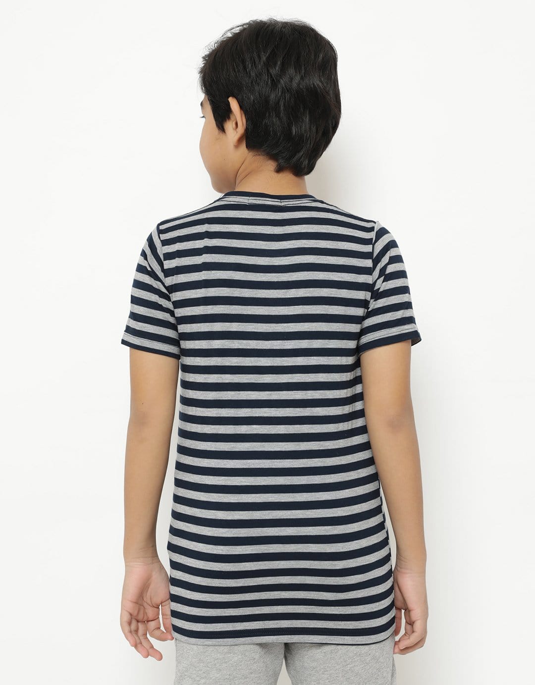 Td Kids BT154 kaos anak tido flying stripe abu navy