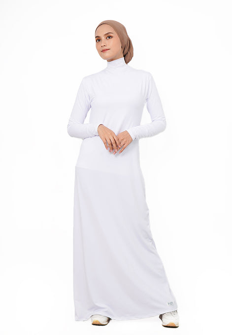 DA017 Inner Dress lengan panjang putih daw project