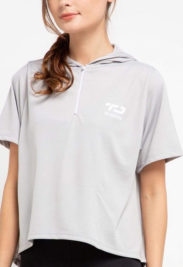 Td Active LS066 swagger top with hoodie abu mudai