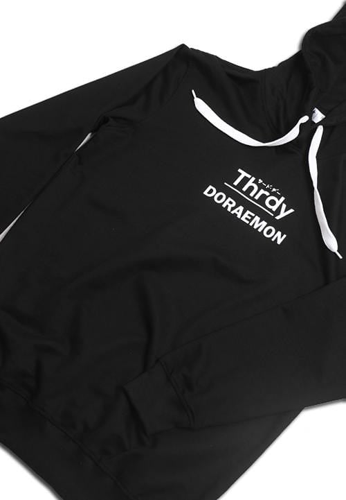 MO102B Dora hoodies back logo jump blk Hoodie Hitam