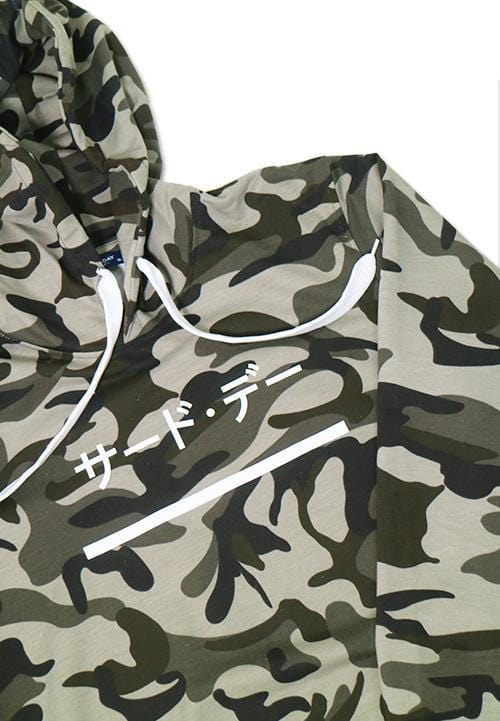 Third Day MO136F hoodies katakana underline camo br-gr