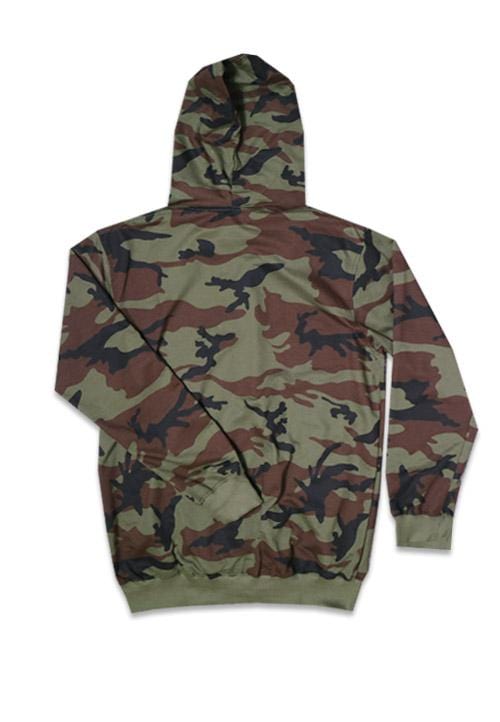 MTA67X Men Hoodie brn Camo Katakana