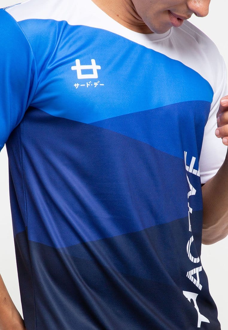 Td Active MS117 dakan blue spiral running jersey