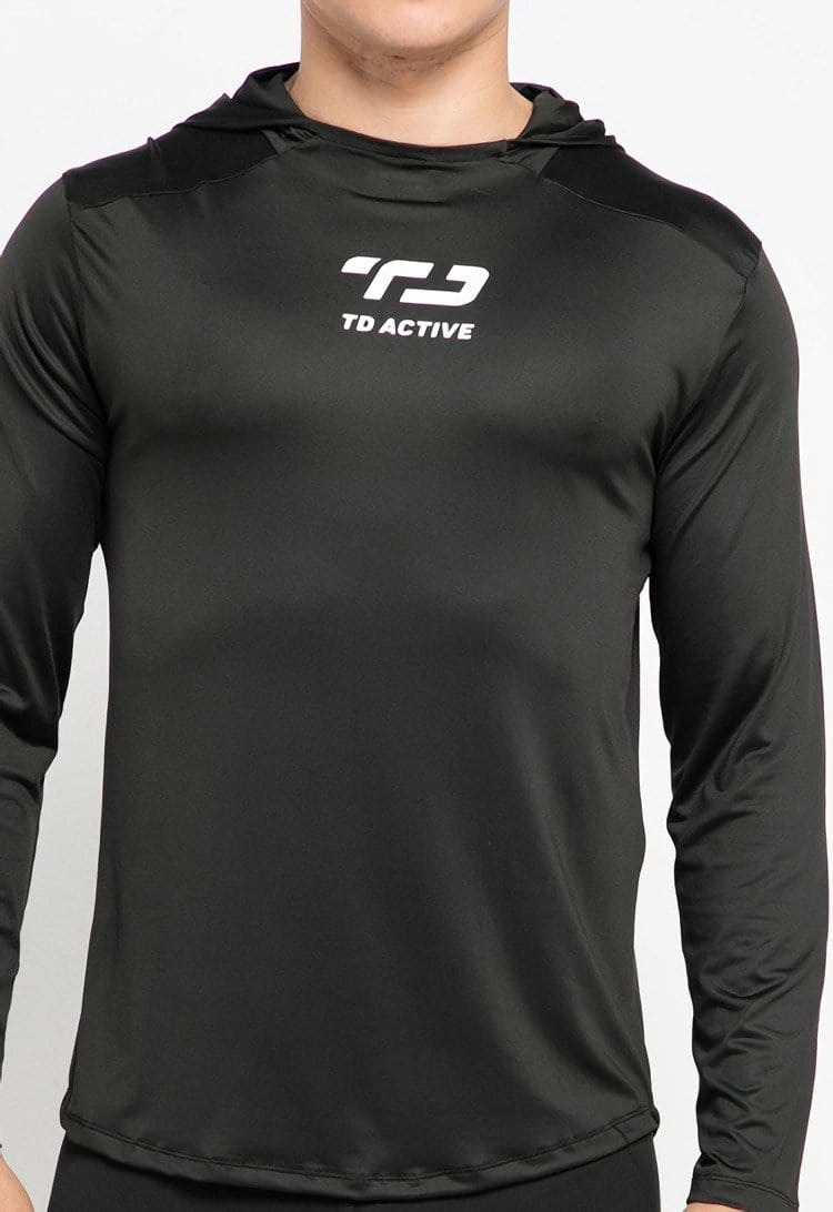 Td Active MS123 HOL sport hoodies olahraga pria black