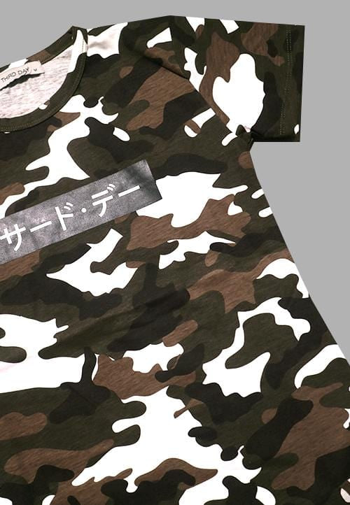 LT964T s/s Lds Camo-pg Katakana gr-wh