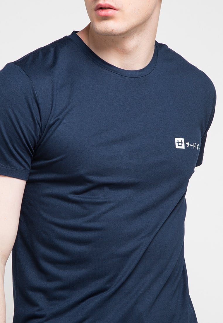 Third Day MTD56D qlogo katakana T-shirt Navy