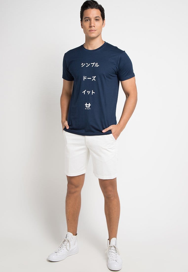 Third Day MTD90F sdi katakana logo T-shirt Navy