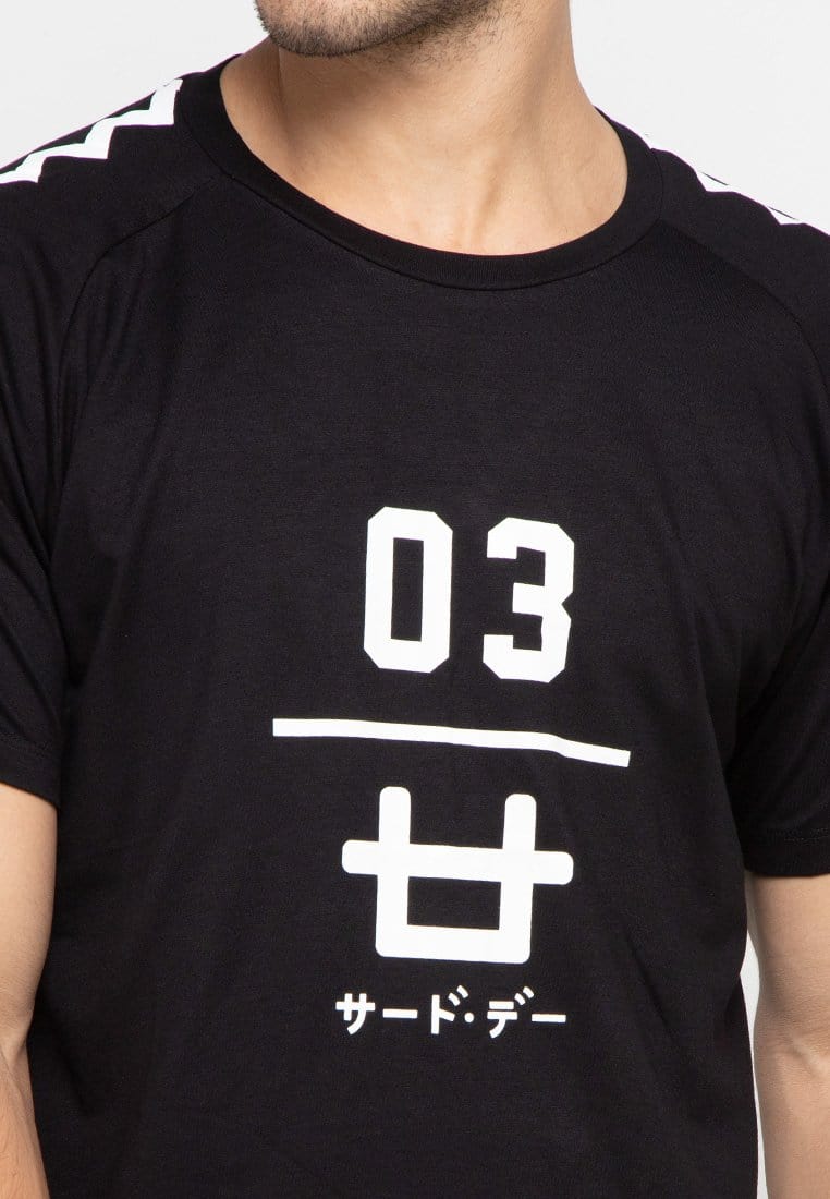 Third Day MTF67 logo 03 zigzag hitam kaos pria
