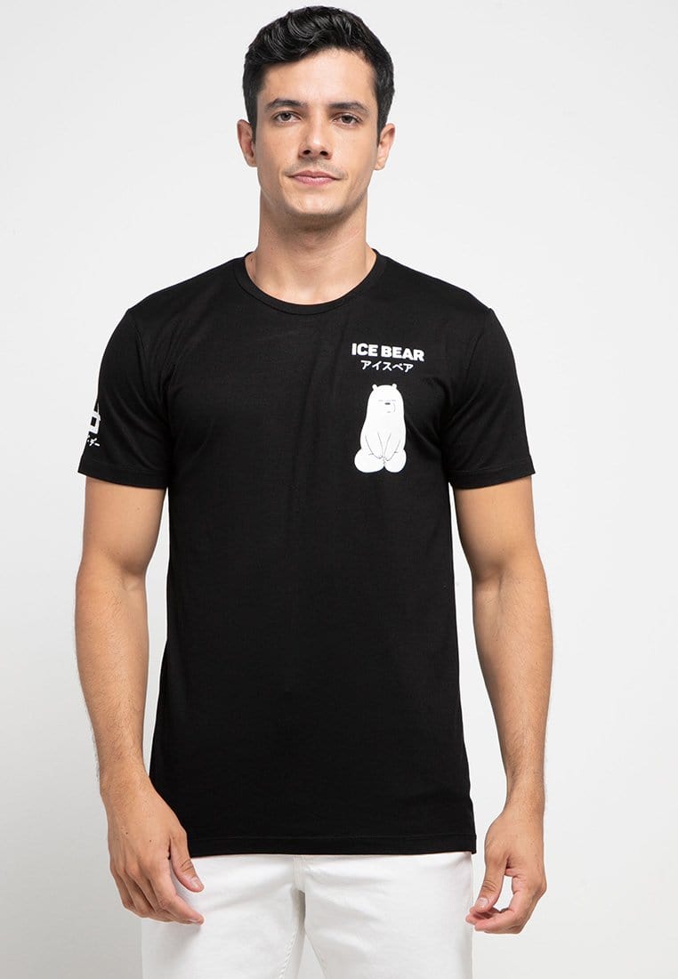 Third Day MTF74 WBB ice bear dakir  hitam kaos pria